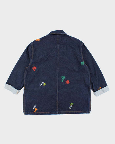ACNE Studio Heavyweight Indigo Dark Wash Painters Jacket - XL