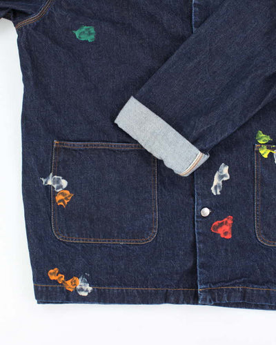 ACNE Studio Heavyweight Indigo Dark Wash Painters Jacket - XL