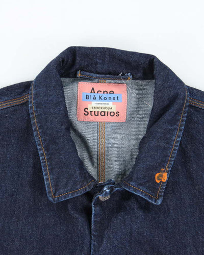 ACNE Studio Heavyweight Indigo Dark Wash Painters Jacket - XL