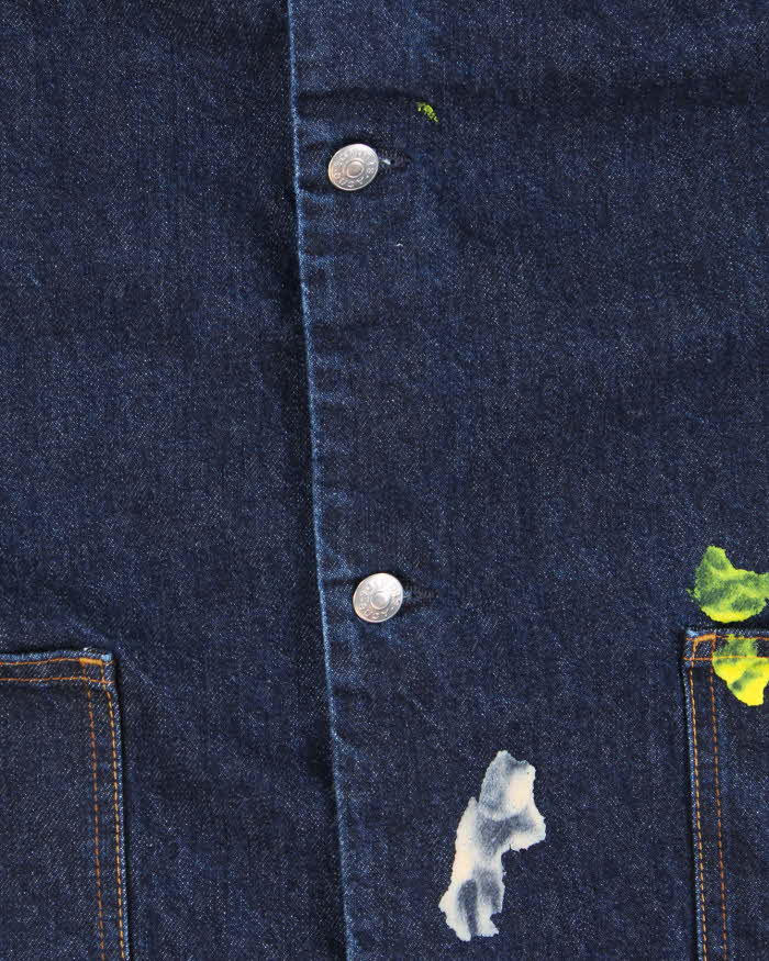 ACNE Studio Heavyweight Indigo Dark Wash Painters Jacket - XL