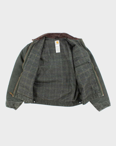 Vintage Carhartt Faded Green Lined Detroit Jacket - XL