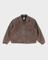 Vintage 2000's Tough Duck Faded Brown Lined Detroit Style Jacket - XL