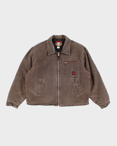 Vintage 2000's Tough Duck Faded Brown Lined Detroit Style Jacket - XL