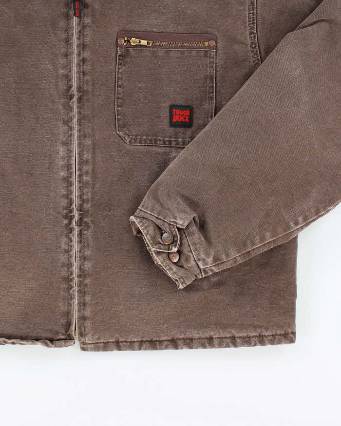 Vintage 2000's Tough Duck Faded Brown Lined Detroit Style Jacket - XL