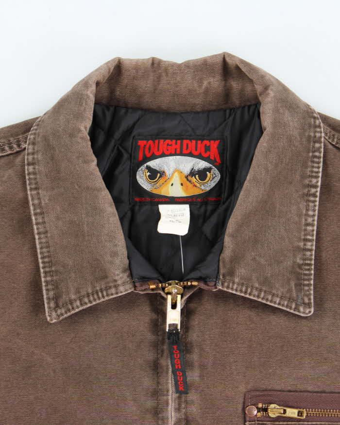 Vintage 2000's Tough Duck Faded Brown Lined Detroit Style Jacket - XL
