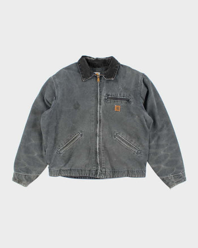 Vintage Carhartt Lined Green Faded Detroit Jacket - XL