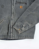 Vintage Carhartt Lined Green Faded Detroit Jacket - XL