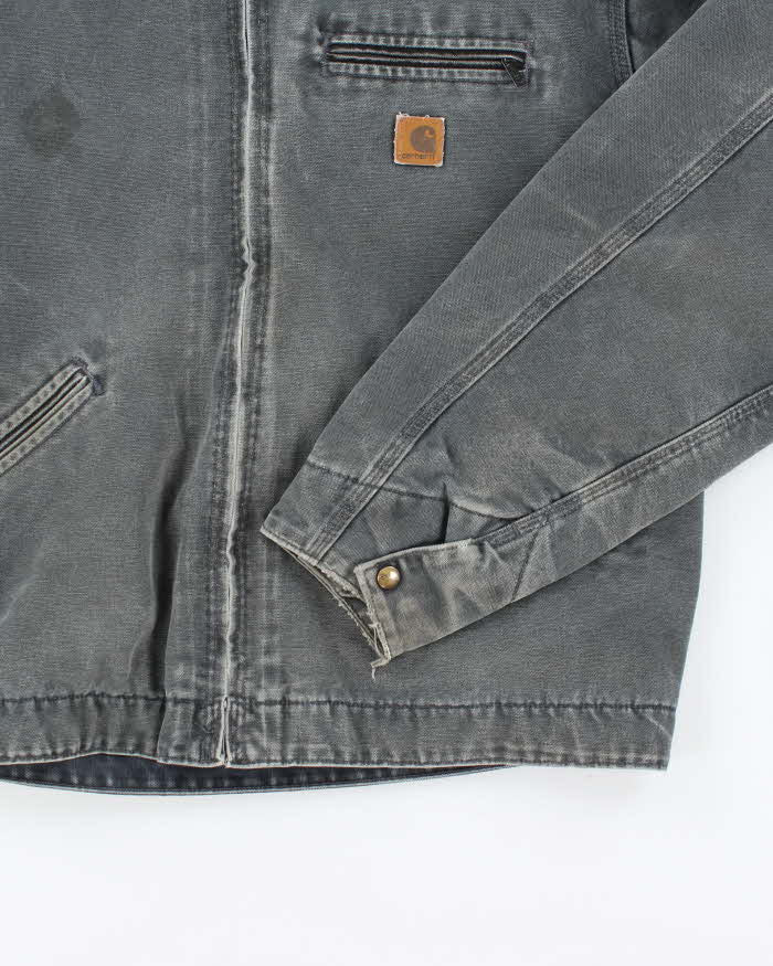 Vintage Carhartt Lined Green Faded Detroit Jacket - XL