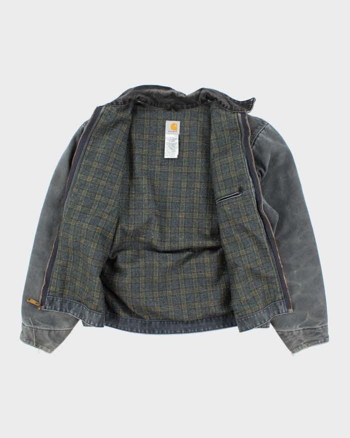 Vintage Carhartt Lined Green Faded Detroit Jacket - XL