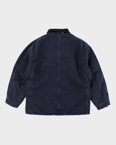 Vintage 90's Carhartt Heavyweight Lined Navy Workwear Jacket - L
