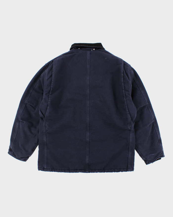 Vintage 90's Carhartt Heavyweight Lined Navy Workwear Jacket - L