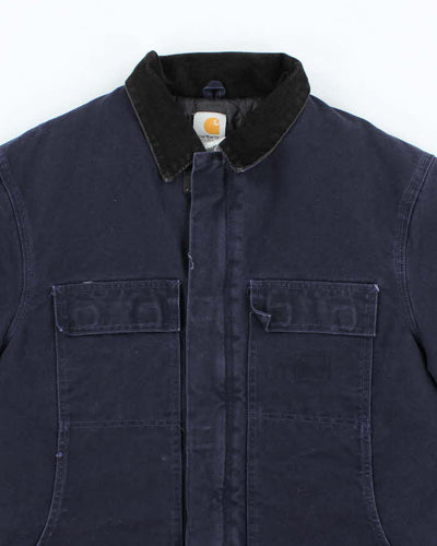 Vintage 90's Carhartt Heavyweight Lined Navy Workwear Jacket - L
