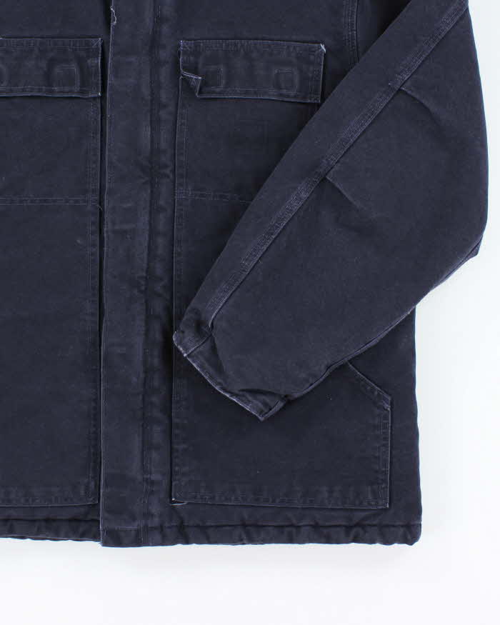 Vintage 90's Carhartt Heavyweight Lined Navy Workwear Jacket - L