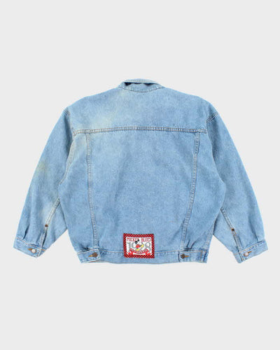 Vintage 2000's Disney Embroidered Patched Denim Jacket - M