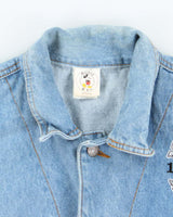 Vintage 2000's Disney Embroidered Patched Denim Jacket - M