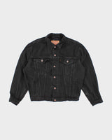 Vintage 2000's Levi's Black Dark Wash Denim Jacket - L