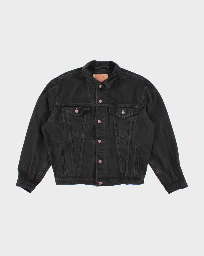 Vintage 2000's Levi's Black Dark Wash Denim Jacket - L