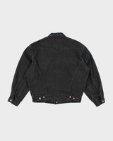 Vintage 2000's Levi's Black Dark Wash Denim Jacket - L