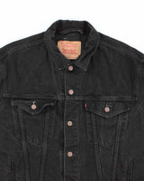 Vintage 2000's Levi's Black Dark Wash Denim Jacket - L