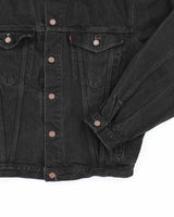 Vintage 2000's Levi's Black Dark Wash Denim Jacket - L