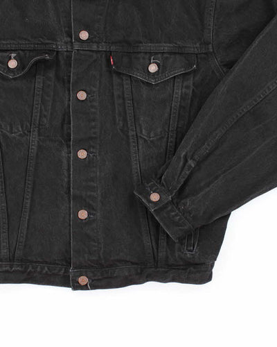 Vintage 2000's Levi's Black Dark Wash Denim Jacket - L