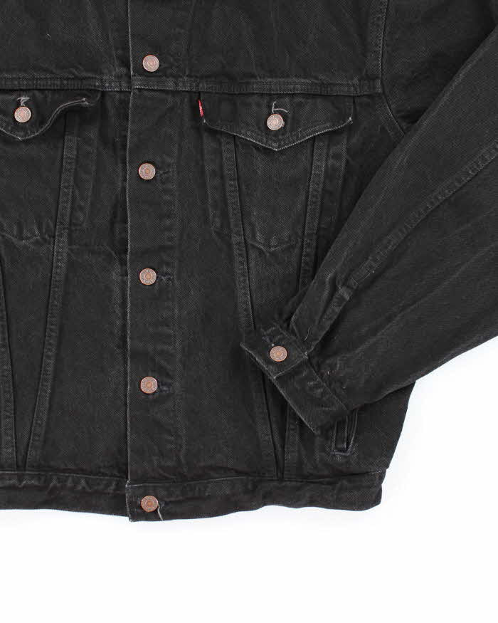 Vintage 2000's Levi's Black Dark Wash Denim Jacket - L