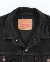 Vintage 2000's Levi's Black Dark Wash Denim Jacket - L