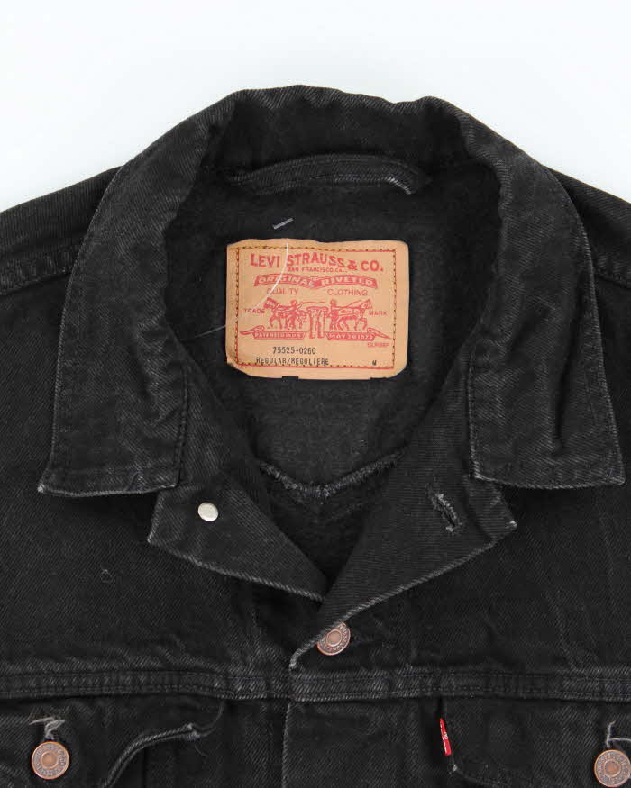 Vintage 2000's Levi's Black Dark Wash Denim Jacket - L
