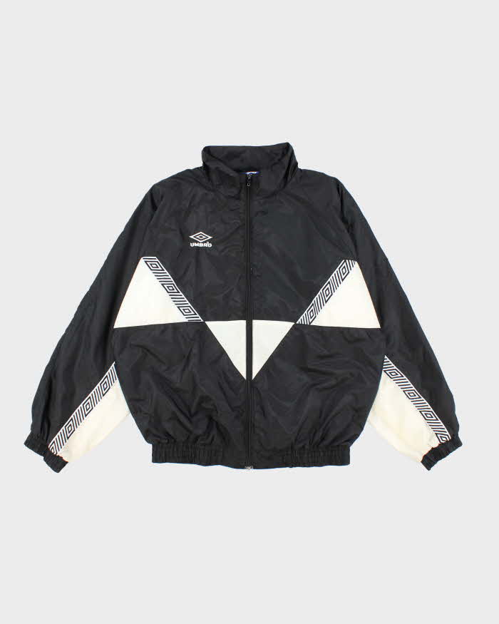 Vintage 90's Umbro Patterned Lightweight Windbreaker Jacket - L