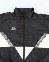 Vintage 90's Umbro Patterned Lightweight Windbreaker Jacket - L