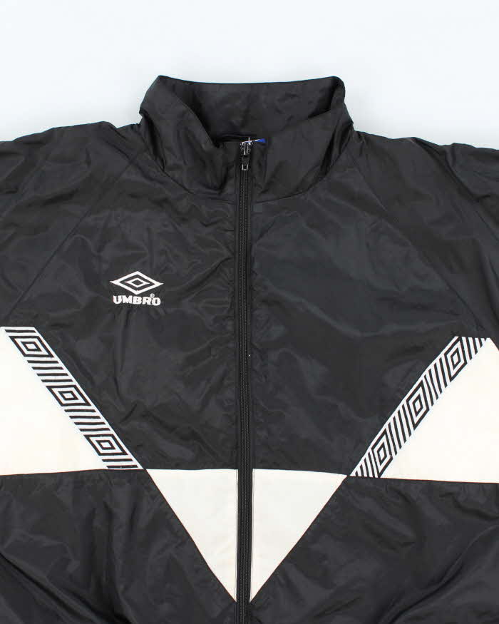 Vintage 90's Umbro Patterned Lightweight Windbreaker Jacket - L