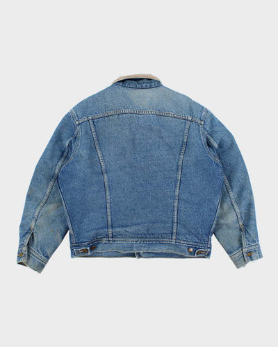 Vintage 90's Lee Fleece Lined Storm Rider Denim Jacket - L