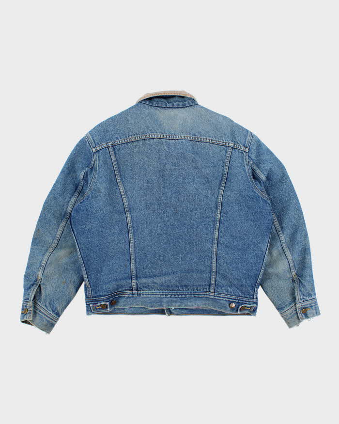Vintage 90's Lee Fleece Lined Storm Rider Denim Jacket - L