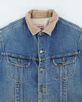 Vintage 90's Lee Fleece Lined Storm Rider Denim Jacket - L