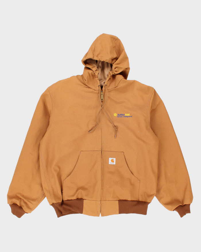 Vintage 2000's Carhartt Embroidered Hooded Active Jacket - M
