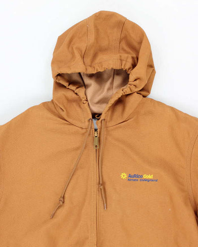 Vintage 2000's Carhartt Embroidered Hooded Active Jacket - M