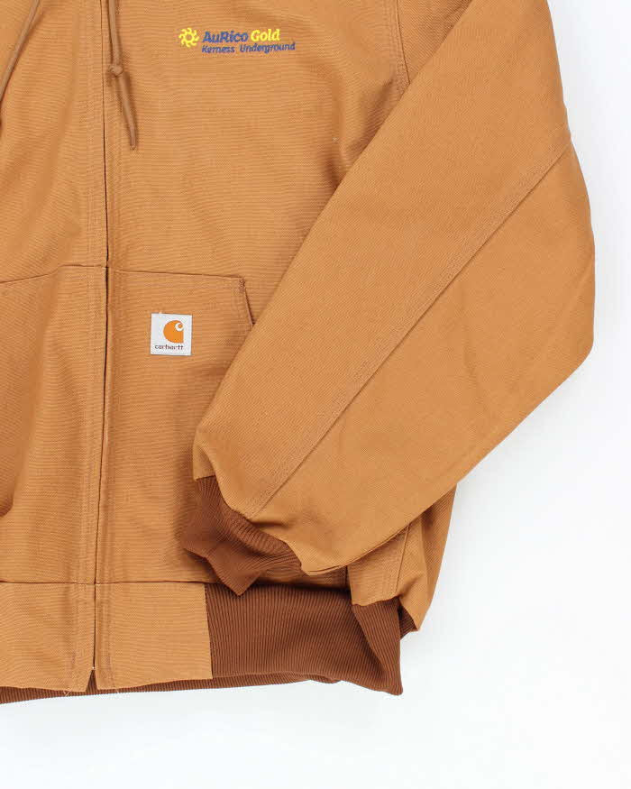 Vintage 2000's Carhartt Embroidered Hooded Active Jacket - M