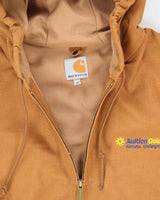 Vintage 2000's Carhartt Embroidered Hooded Active Jacket - M