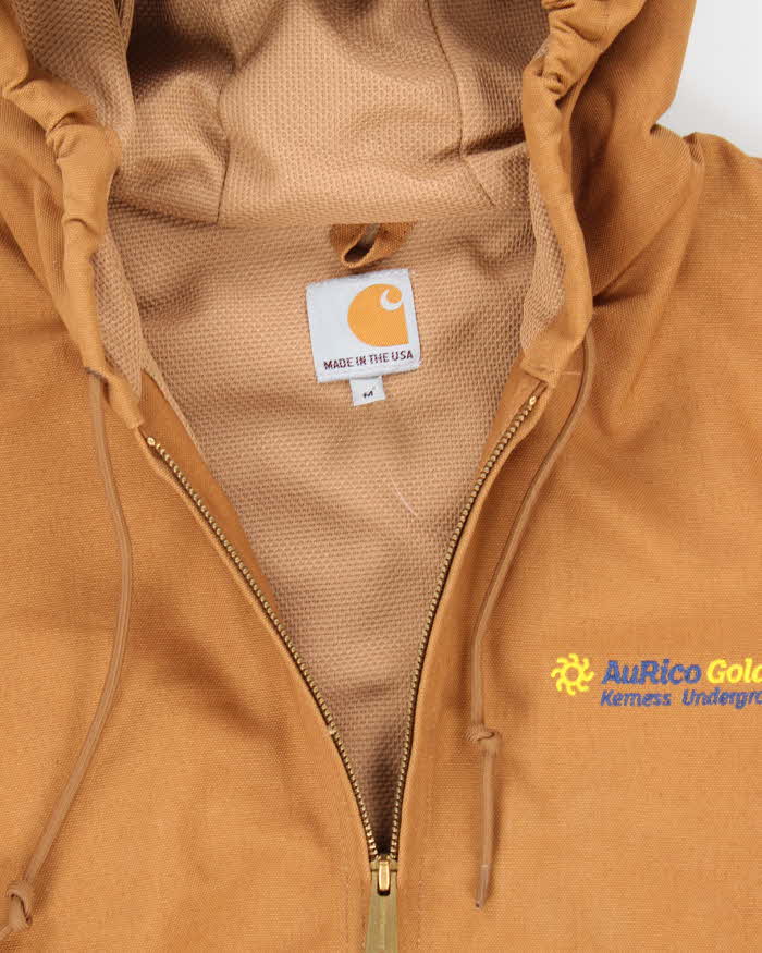 Vintage 2000's Carhartt Embroidered Hooded Active Jacket - M