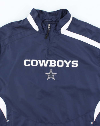 Vintage 2000's NFL Dallas Cowboys 1/4 Zip Windbreaker Jacket - XL