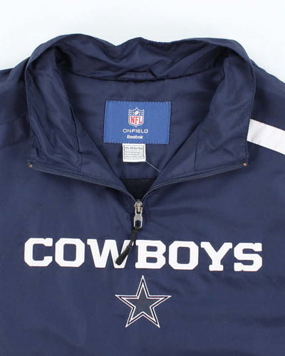 Vintage 2000's NFL Dallas Cowboys 1/4 Zip Windbreaker Jacket - XL