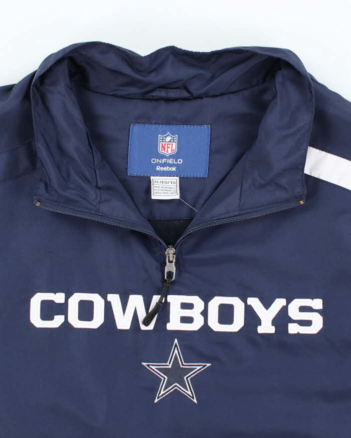 Vintage 2000's NFL Dallas Cowboys 1/4 Zip Windbreaker Jacket - XL