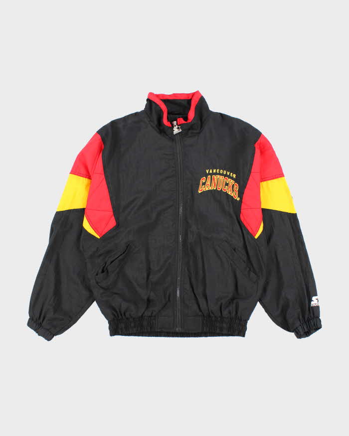 Vintage 2000's Starter Vancouver Canucks Embroidered Anorak Jacket - S