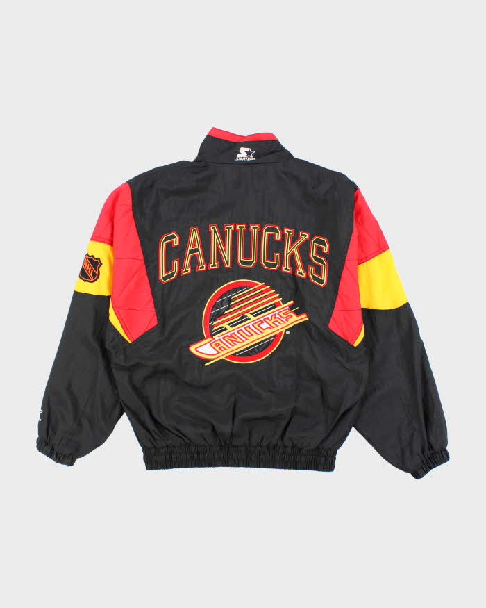 Vintage 2000's Starter Vancouver Canucks Embroidered Anorak Jacket - S