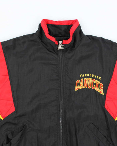 Vintage 2000's Starter Vancouver Canucks Embroidered Anorak Jacket - S