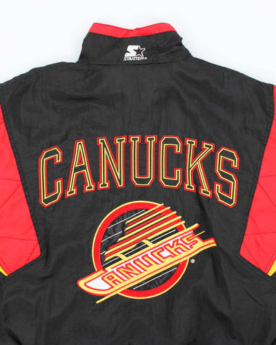 Vintage 2000's Starter Vancouver Canucks Embroidered Anorak Jacket - S