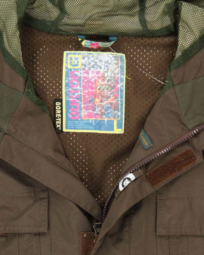 Vintage Y2K Burton Multi Pocketed Hooded Ski Jacket - L