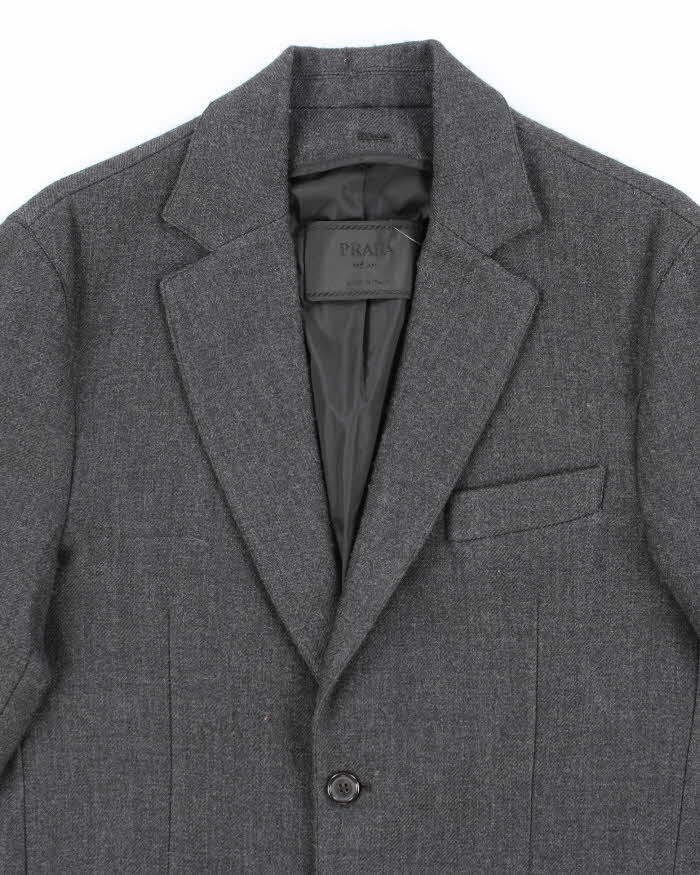 Vintage Prada Double Layered Wool Lined Blazer Jacket - L