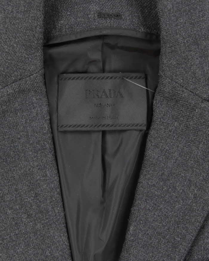 Vintage Prada Double Layered Wool Lined Blazer Jacket - L