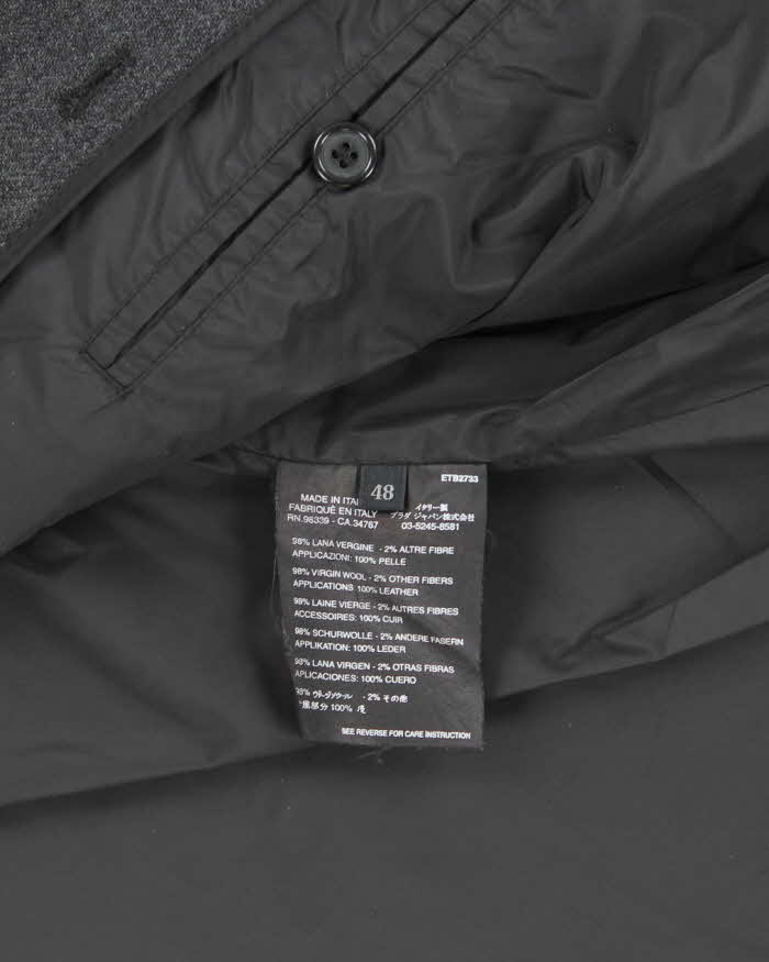 Vintage Prada Double Layered Wool Lined Blazer Jacket - L